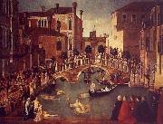 Gentile Bellini The Miracle of the True Cross near the San Lorenzo painting